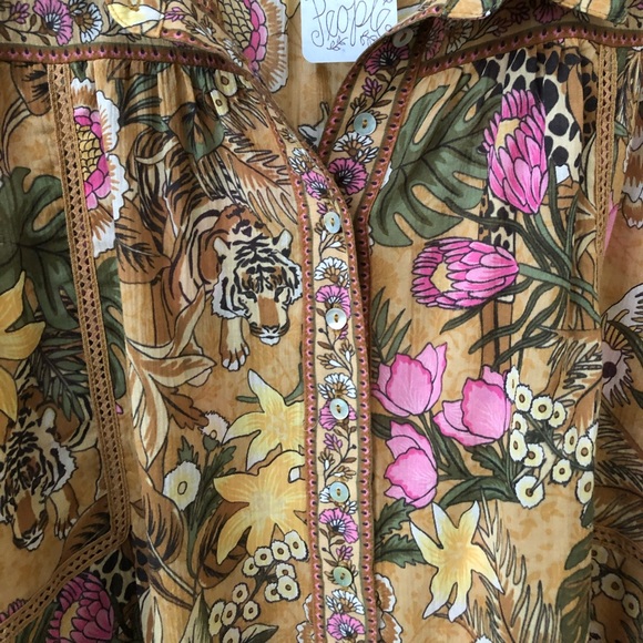 Spell Designs Jungle Blouse Free People Exclusive BNWT - Picture 8 of 8